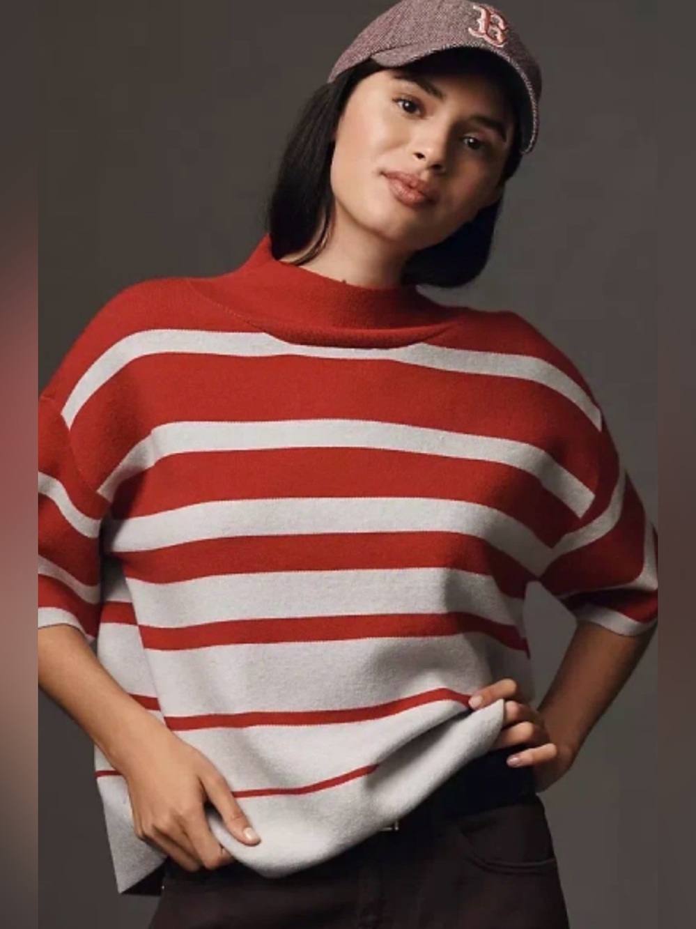 The Carys Mock-Neck Sweater by Maeve Anthropology